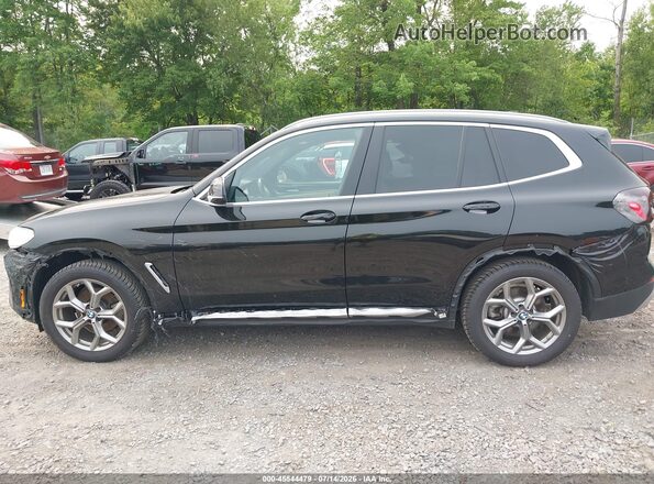 5UX53DP03R9U46516 2024 BMW X3 Black სალონის 360-გრადუსიანი ხედი