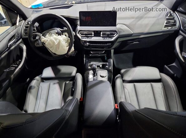 5UX53DP03R9W11125 2024 BMW X3 White წინა პანელის ხედი
