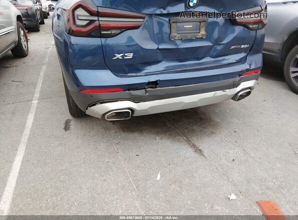 5UX53DP04N9J91014 2022 BMW X3 Blue 