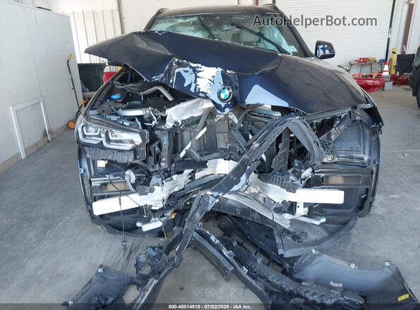 5UX53DP05N9K44058 2022 BMW X3 Blue Դիմացի տեսք