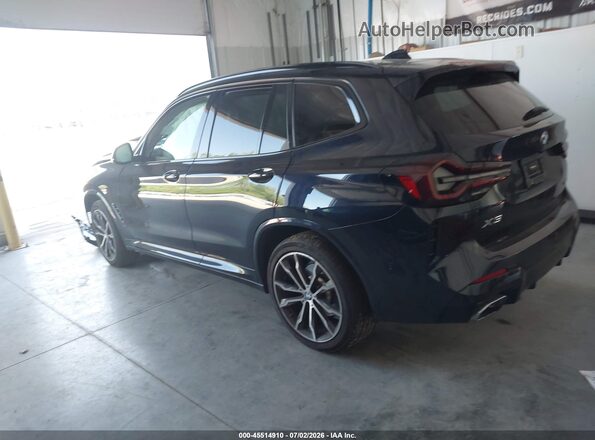 5UX53DP05N9K44058 2022 BMW X3 Blue Հետևի ձախ