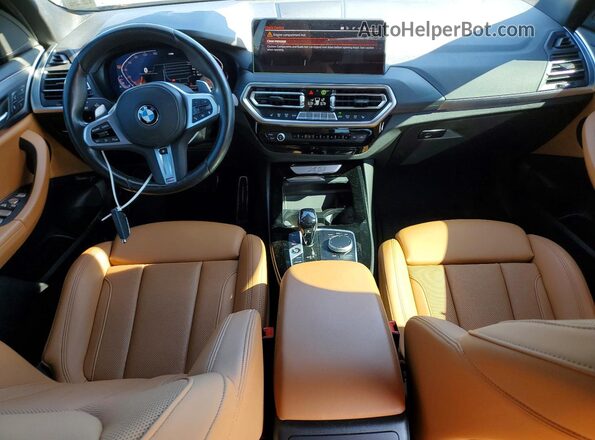 5UX53DP05N9K76329 2022 BMW X3 Black Вид панелі приладів