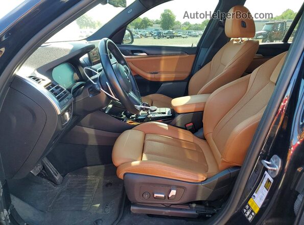 5UX53DP05N9K76329 2022 BMW X3 Black Вид салону спереду