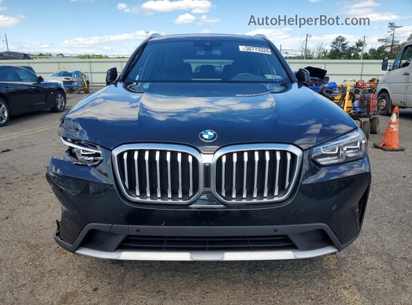 5UX53DP05N9N03535 2022 BMW X3 Black Вид спереду