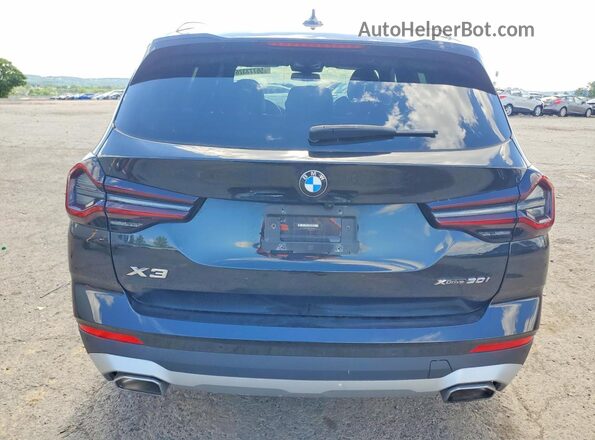 5UX53DP05N9N03535 2022 BMW X3 Black Вид ззаду