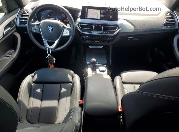 5UX53DP05N9N03535 2022 BMW X3 Black Вид панелі приладів