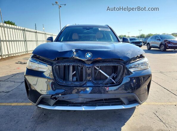 5UX53DP06N9M93324 2022 BMW X3 Black Դիմացի տեսք