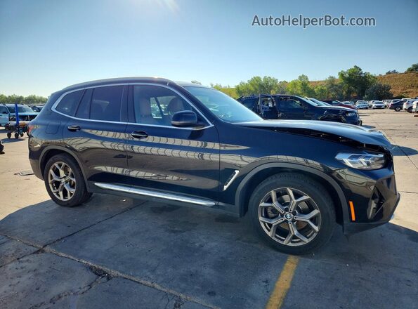 5UX53DP06N9M93324 2022 BMW X3 Black Առջևի աջ