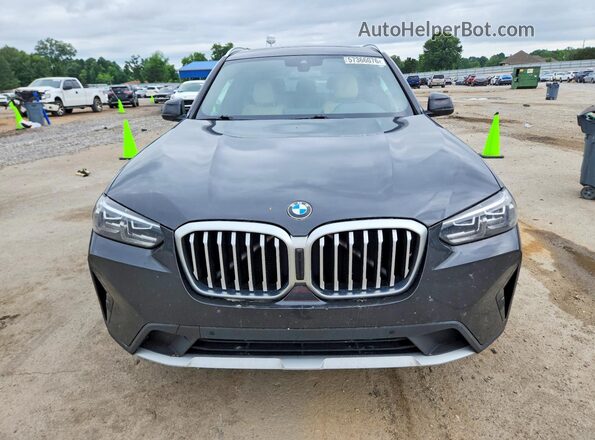 5UX53DP06P9R23808 2023 BMW X3 Charcoal წინა ხედი