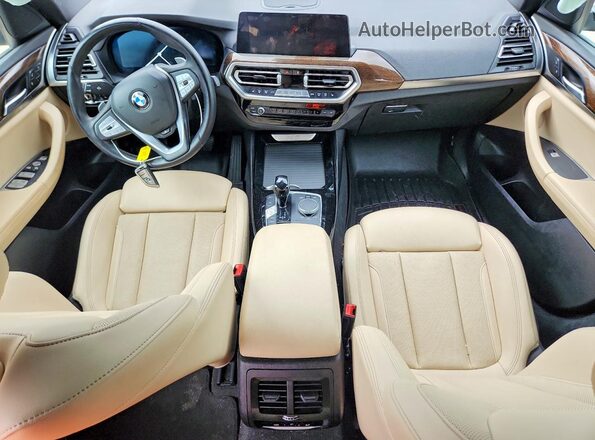 5UX53DP06P9R23808 2023 BMW X3 Charcoal წინა პანელის ხედი
