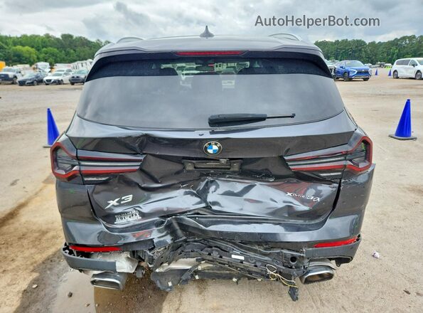 5UX53DP06P9R23808 2023 BMW X3 Charcoal უკანა ხედი