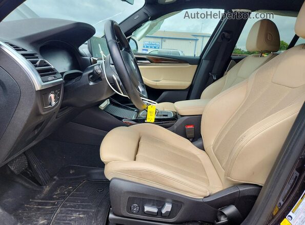 5UX53DP06P9R23808 2023 BMW X3 Charcoal წინა სალონის ხედი