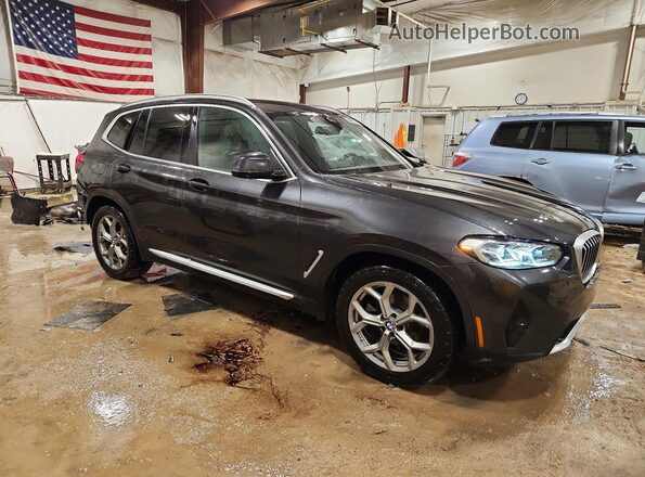 5UX53DP06P9R61829 2023 BMW X3 Charcoal Առջևի աջ