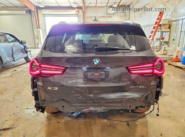 5UX53DP06P9R61829 2023 BMW X3 Charcoal Հետևի տեսք