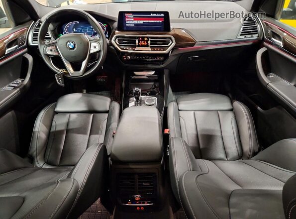 5UX53DP06P9R61829 2023 BMW X3 Charcoal Առջևի վահանակի տեսք