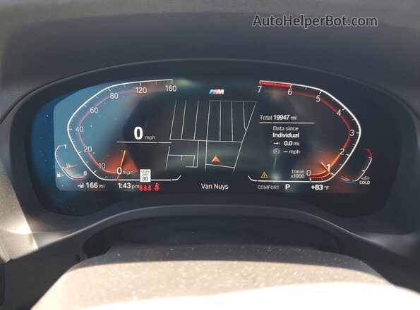 5UX53DP06R9U16409 2024 BMW X3 Черный Вид щитка приборов