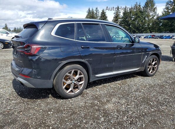 5UX53DP07N9L69630 2022 BMW X3 Black Tył prawy