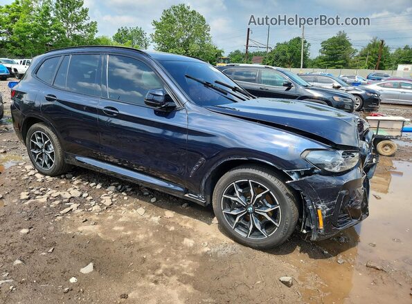 5UX53DP07N9M46545 2022 BMW X3 Black Առջևի աջ
