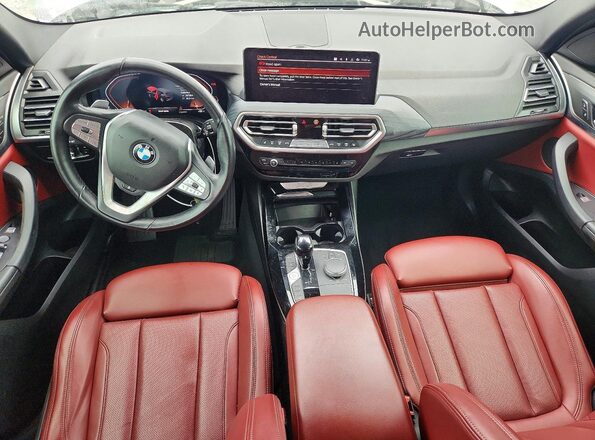5UX53DP07N9N39484 2022 BMW X3 White წინა პანელის ხედი