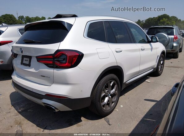 5UX53DP07P9S68851 2023 BMW X3 White Rear right