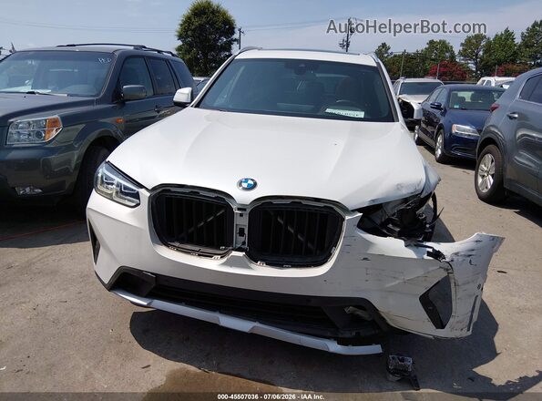 5UX53DP07P9S68851 2023 BMW X3 White Rear interior view