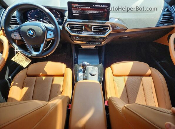 5UX53DP07R9V79358 2024 BMW X3 Black Вид панелі приладів