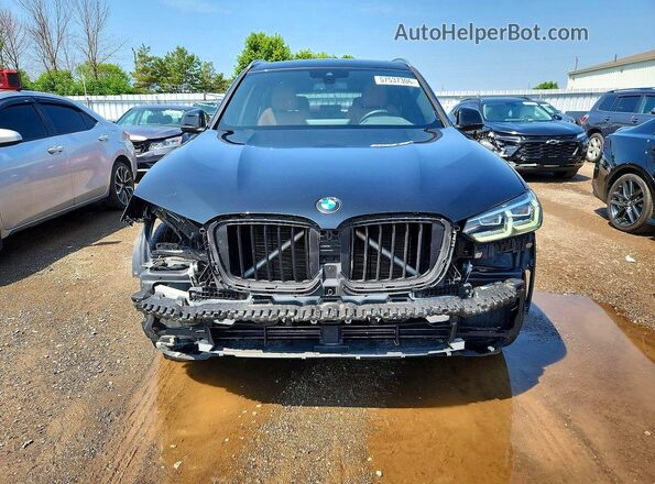 5UX53DP07R9V79358 2024 BMW X3 Black Вид спереду