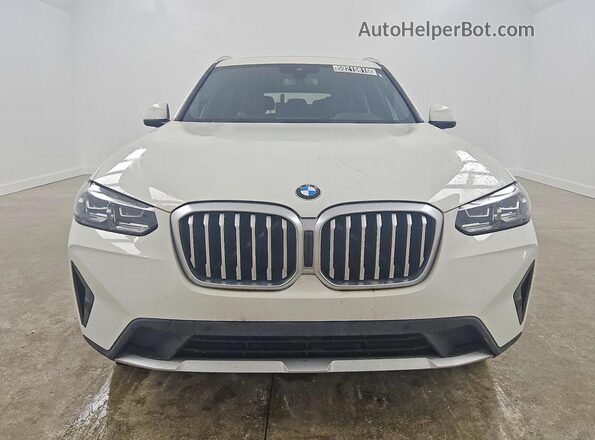 5UX53DP08P9P77637 2023 BMW X3 Белый Вид спереди