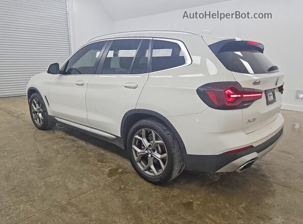 5UX53DP08P9P77637 2023 BMW X3 Белый Задняя левая четверть