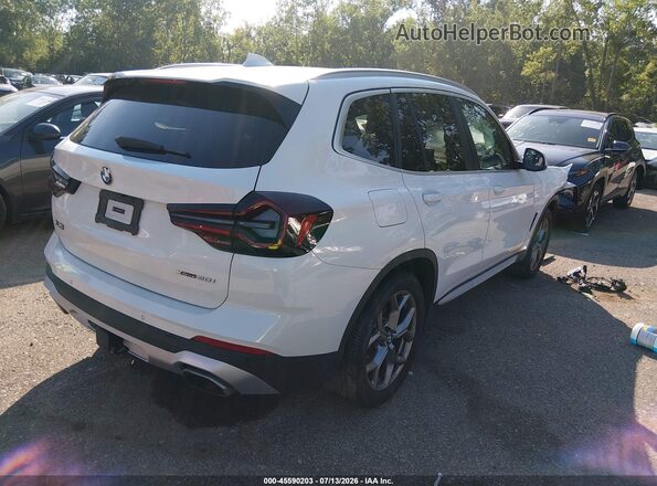 5UX53DP08R9U27685 2024 BMW X3 White Trasero derecho