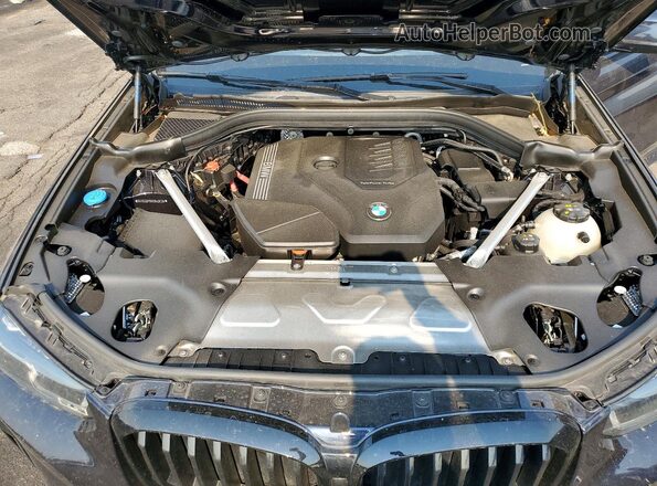 5UX53DP08R9U38119 2024 BMW X3 Black უკანა სალონის ხედი