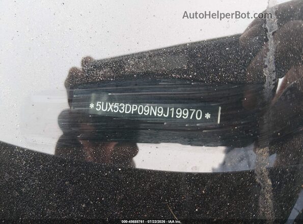 5UX53DP09N9J19970 2022 BMW X3 Black Շարժիչի բաժամունքի տեսք