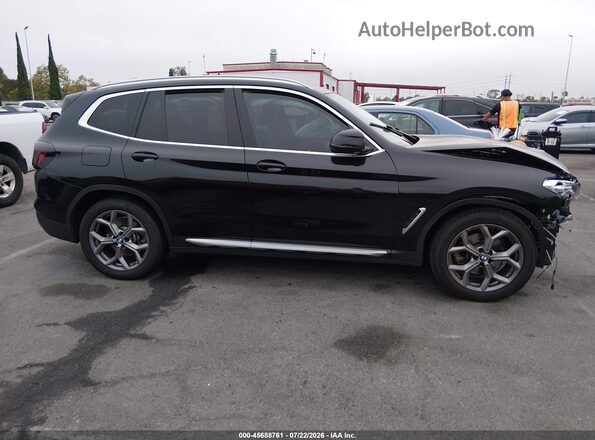 5UX53DP09N9J19970 2022 BMW X3 Black Սալոնի 360 աստիճան տեսք