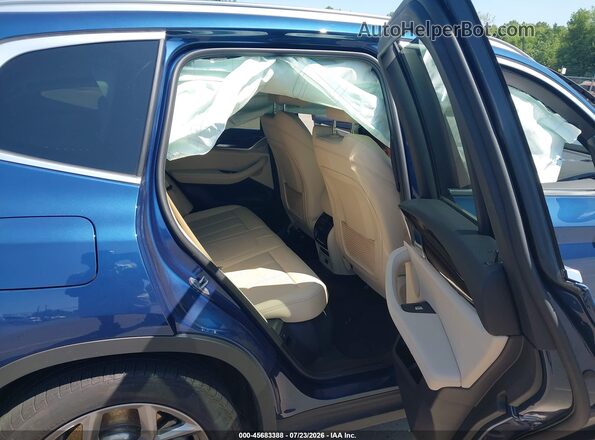5UX53DP09N9N31029 2022 BMW X3 Blue Вид наклейки з VIN-кодом