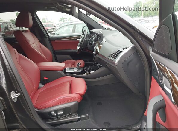 5UX53DP09N9N39857 2022 BMW X3 Black წინა სალონის ხედი