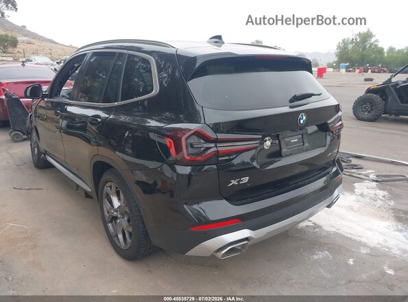 5UX53DP09P9P55002 2023 BMW X3 Black Trasero izquierdo