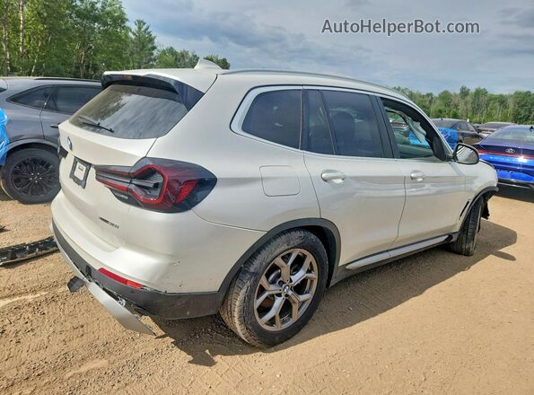 5UX53DP09P9R93917 2023 BMW X3 White უკანა მარჯვენა
