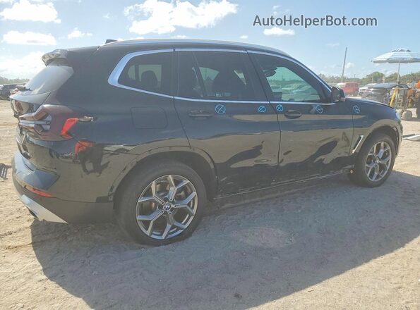 5UX53DP09R9V39251 2024 BMW X3 Black Հետևի աջ