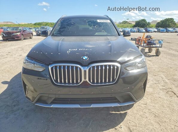 5UX53DP09R9V39251 2024 BMW X3 Black Դիմացի տեսք
