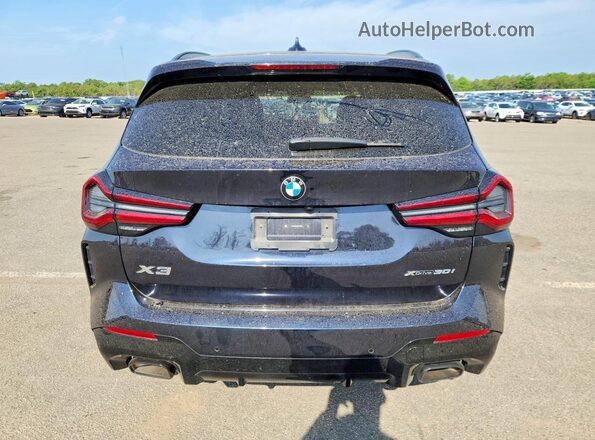 5UX53DP09R9V39606 2024 BMW X3 Black Rear view