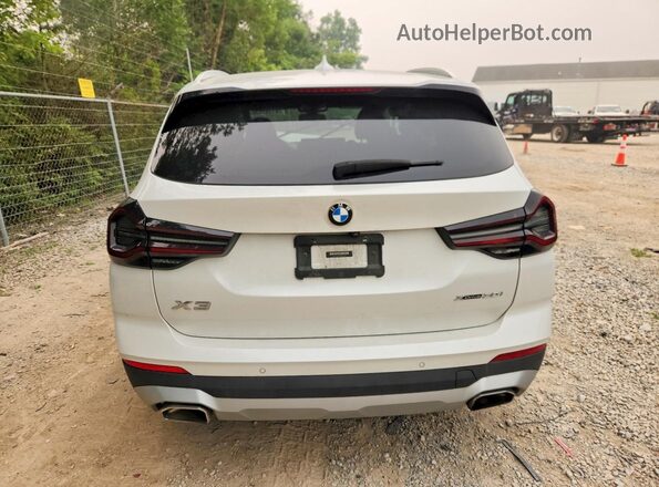 5UX53DP0XN9J26085 2022 BMW X3 White უკანა ხედი