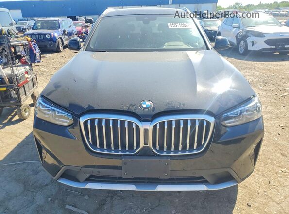 5UX53DP0XP9R88080 2023 BMW X3 Black Вид спереду
