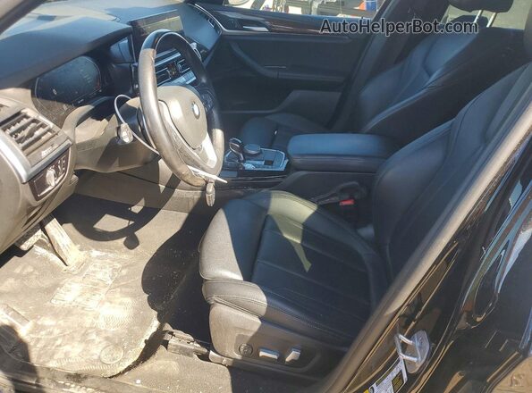 5UX53DP0XP9R88080 2023 BMW X3 Black Вид салону спереду