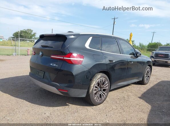 5UX53GP00S9017731 2025 BMW X3 Black Задня права чверть