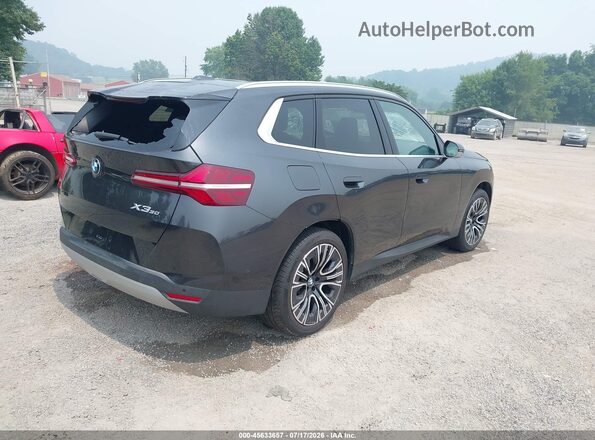 5UX53GP00S9Z19389 2025 BMW X3 Black უკანა მარჯვენა