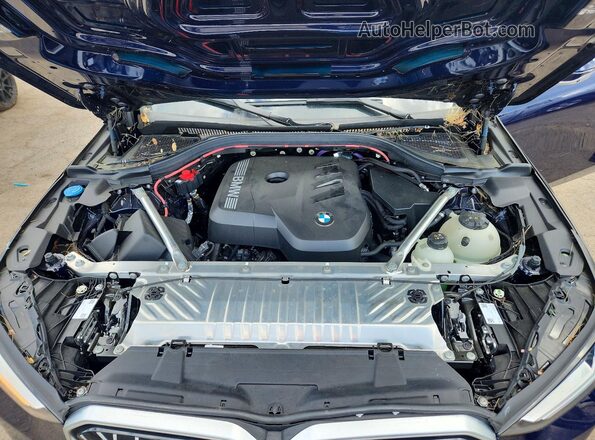 5UX53GP01S9Z38484 2025 BMW X3 Blue Շարժիչի բաժամունքի տեսք