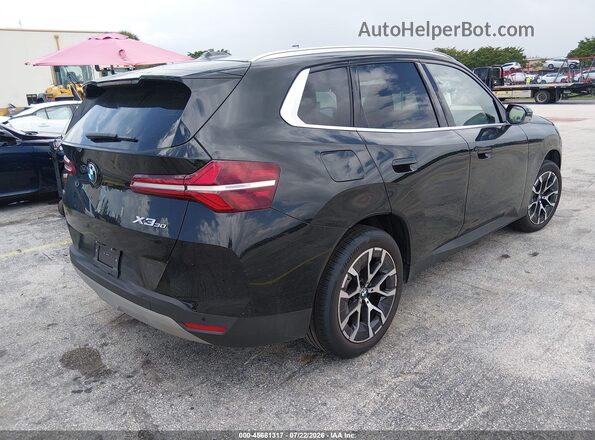5UX53GP03T9251797 2026 BMW X3 Black Հետևի աջ