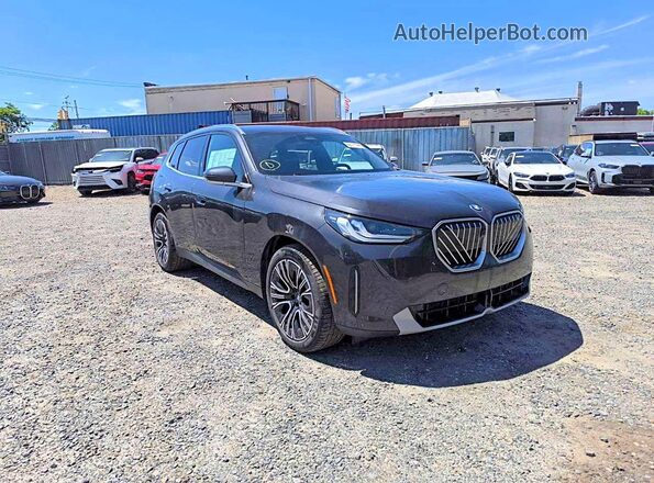 5UX53GP04S9100000 2025 BMW X3 Gray Հետևի աջ