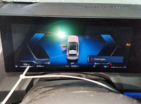 5UX53GP05S9033827 2025 BMW X3 White Vista del cuadro de instrumentos