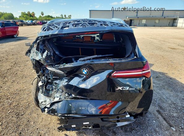 5UX53GP06S9081188 2025 BMW X3 Black უკანა ხედი